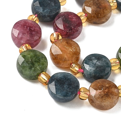 Natural Multicolor Tourmaline Beads Strands G-G271-C02-10mm-1