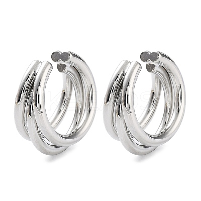 Brass Cuff Earrings EJEW-D088-18P-1