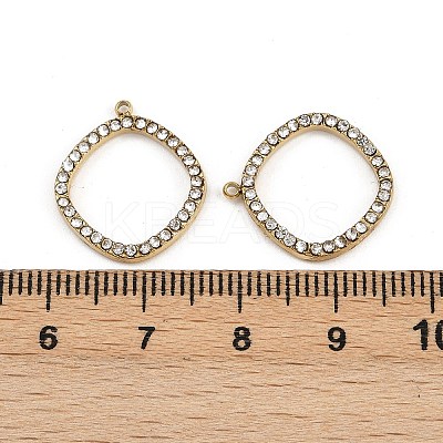 304 Stainless Steel Rhinestone Pendants STAS-Z154-03G-03-1