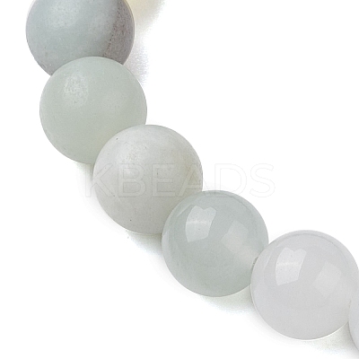 8mm Round Natural Flower Amazonite & Imperial Jasper & Quartz & Dyed Crackle Agate Beaded Stretch Bracelets BJEW-TA00514-03-1