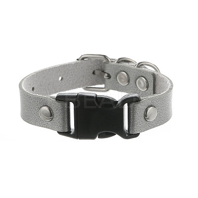 Imitation Leather & Alloy & Plastic Bracelets for Men Women FS-WG10CE2-09-1