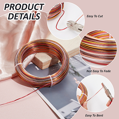 1 Roll Gradient Color Aluminum Wire AW-BC0003-38D-1