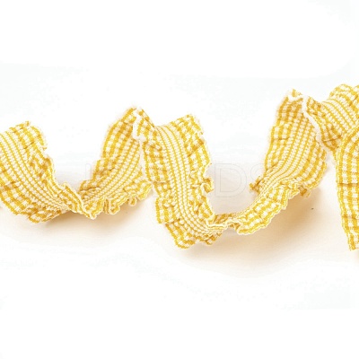 Lattice Double Ruffle Elastic Nylon Ribbon NWIR-O010-03C-1