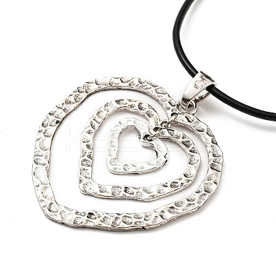 Alloy Pendant Necklaces LS-NJEW-K261-09A-AS-1