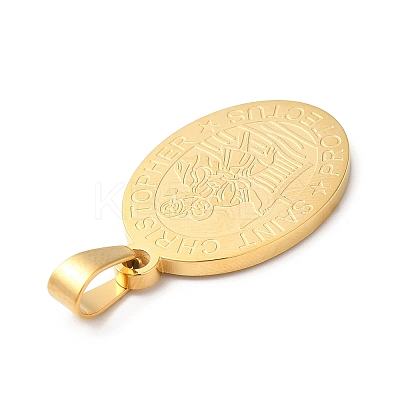 PVD Vacuum Plating 304 Stainless Steel Pendants STAS-E195-01G-1