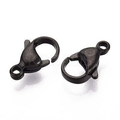 304 Stainless Steel Lobster Claw Clasps LS-STAS-T065-15mm-34B-1