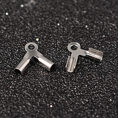 Tarnish Resistant 304 Stainless Steel Folding Crimp Ends X-STAS-M250-01-1