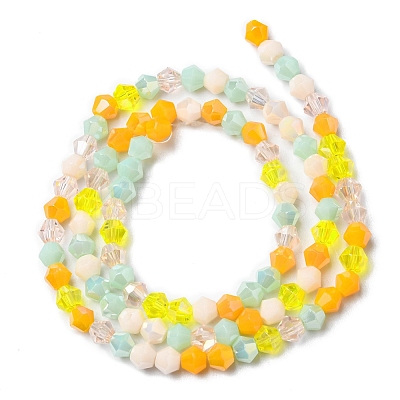 Electroplate Glass Beads Strands X1-EGLA-D018-02D-1