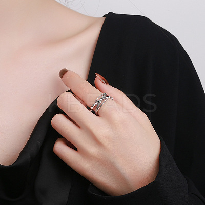 Rotatable Open Cuff Rings for Women RJEW-S402-02P-1
