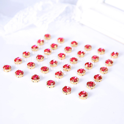 Sew on Rhinestone RESI-WH0001-A04-1