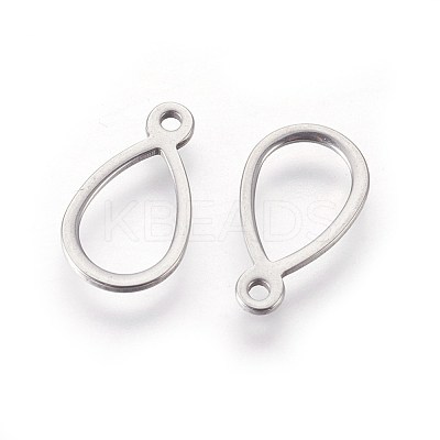 Tarnish Resistant 304 Stainless Steel Open Pendants STAS-F187-02P-1