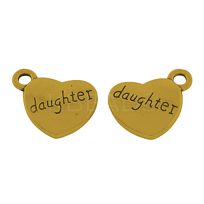 Tibetan Style Alloy Family Charms TIBEP-5422-AG-LF-1