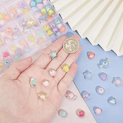 Transparent Acrylic Beads TACR-PH0001-67-1