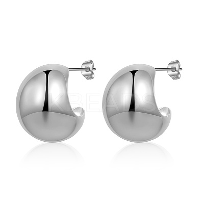 304 Stainless Steel Stud Earrings for Women ZS0903-2-1