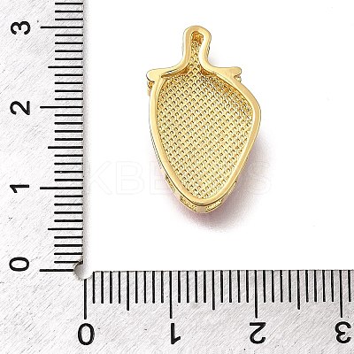 Brass Enamel Slide Charms KK-Z125-15A-G-1