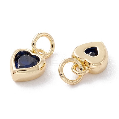Brass inlaid Cubic Zirconia Pendants ZIRC-A019-13G-I-1
