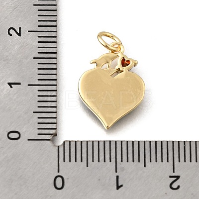 Brass Micro Pave Cubic Zirconia Pendants KK-F899-12G-1