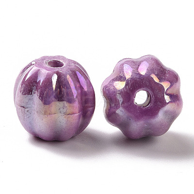 Handmade Pearlized Porcelain Beads X1-PORC-G010-01C-1