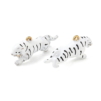 304 Stainless Steel Enamel Pendants STAS-L316-22G-10-1