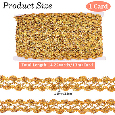 Metallic Braided Lace Trim OCOR-WH20020-23B-1