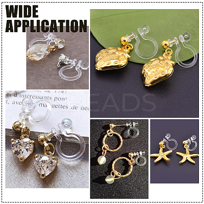 16Pcs 304 Stainless Steel Clip-on Earring Findings STAS-UN0051-64-1