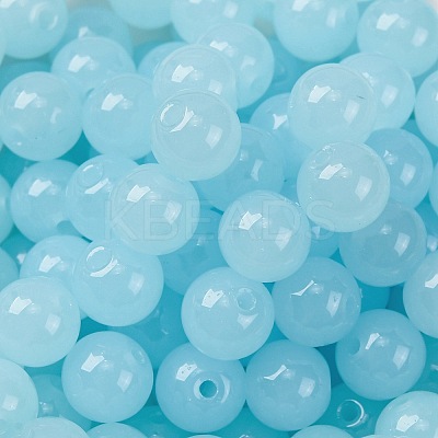 Imitation Jade Glass Seed Beads SEED-Z004-J8MM-04-1