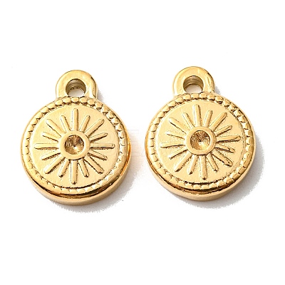 PVD Vacuum Plating 304 Stainless Steel Pendant Rhinestone Settings STAS-F287-54G-1