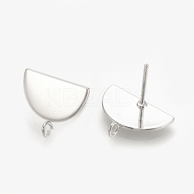 Brass Stud Earrings Findings LS-KK-S345-191P-1