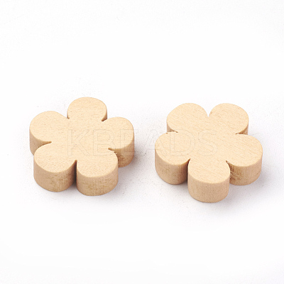 Unfinished Maple Wood Beads WOOD-S037-070-1