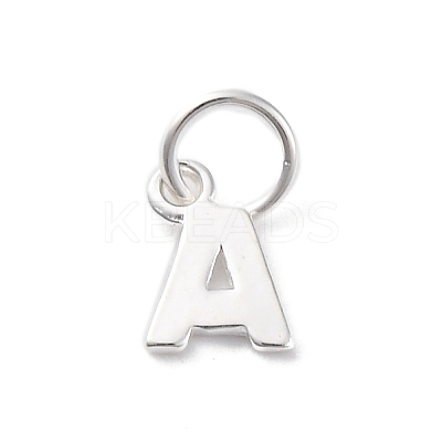 925 Sterling Silver Letter Charms STER-C012-01S-A-1