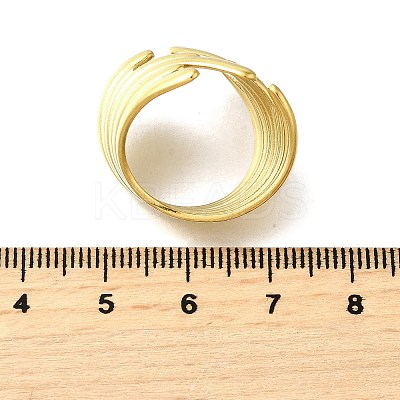 304 Stainless Steel Adjustable Cuff Rings for Women RJEW-B123-01G-04-1