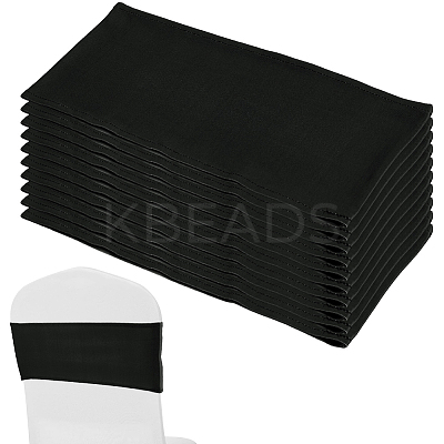 Polyester Elastic Elegant Satin Chair Cover Sashes AJEW-WH0678-86B-1