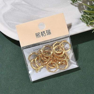 SHEGRACE Brass Leverback Earring Findings XGR0016G-71G-1