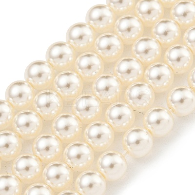 Glass Pearl Beads Strands HY-G002-01B-02-1