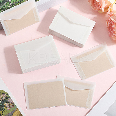 100Pcs Blank Paper Envelopes AJEW-CP0009-01-1