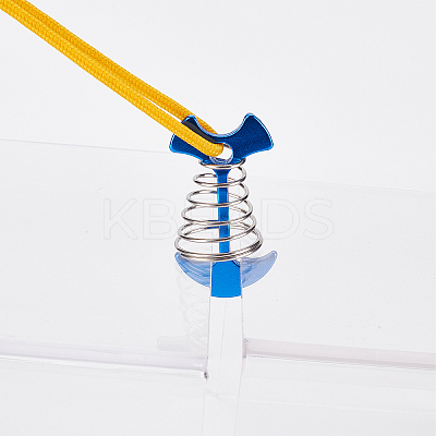 10Pcs 2 Colors Windproof Aluminium Alloy Fishbone Tent Stakes with Spring Buckle FIND-GF0003-99-1