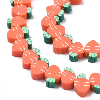 Handmade Polymer Clay Bead Strands CLAY-N011-47-1