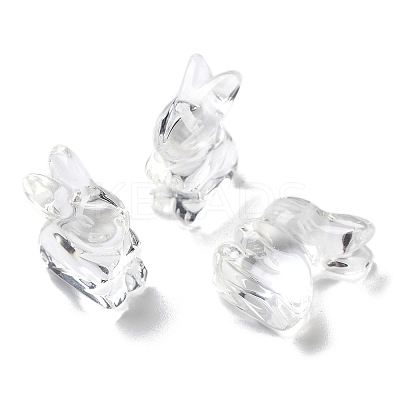 Natural Quartz Crystal Carved Half Hole Beads G-K367-02G-1