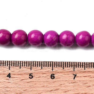 Synthetic Turquoise Beads Strands TURQ-G106-8mm-02O-1