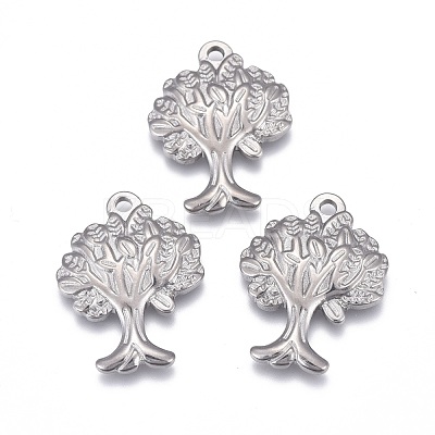 Non-Tarnish 304 Stainless Steel Pendants STAS-F249-39P-1