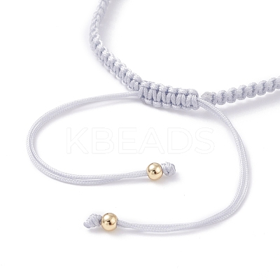 Big Evil Eye Braided Bead Bracelet BJEW-JB07109-04-1