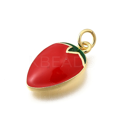 Brass Enamel Pendants KK-F896-01B-G-1