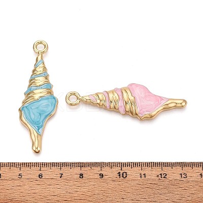 Alloy and Enamel Big Pendants PALLOY-T092-88M-1