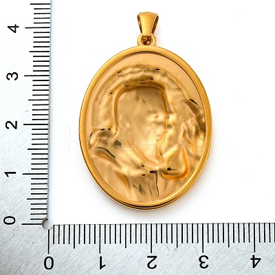 Religion Golden Tone 304 Stainless Steel Pendants STAS-K289-01G-10-1