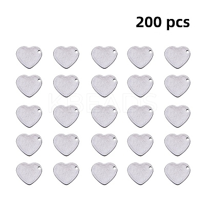 Handmade Gifts Ideas for Valentines Day 304 Stainless Steel Stamping Blank Tag Pendants STAS-PH0010-20-1