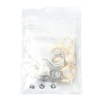 16Pcs 201 Stainless Steel Huggie Hoop Earring Findings STAS-FS0002-27A-1