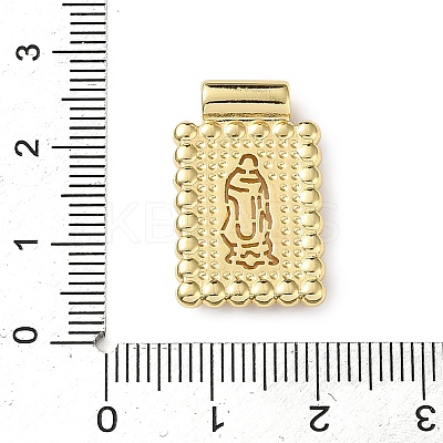 Brass & Plastic Pearl Pendants KK-L269-01G-02-1