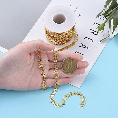 Brass Handmade Cobs Chains CHC-G006-14G-1