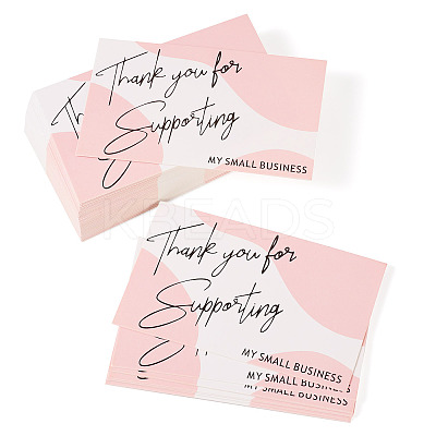 100Pcs 2Bags Thank You Card AJEW-TA0001-53B-1