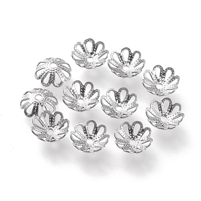 Non-Tarnish 304 Stainless Steel Fancy Bead Caps STAS-K194-02P-1
